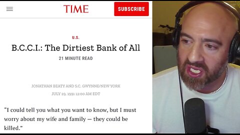 Mike Benz- Jeffrey Epstein's Bear Stearns/BCCI role in financing CIA for their secret covert operations.