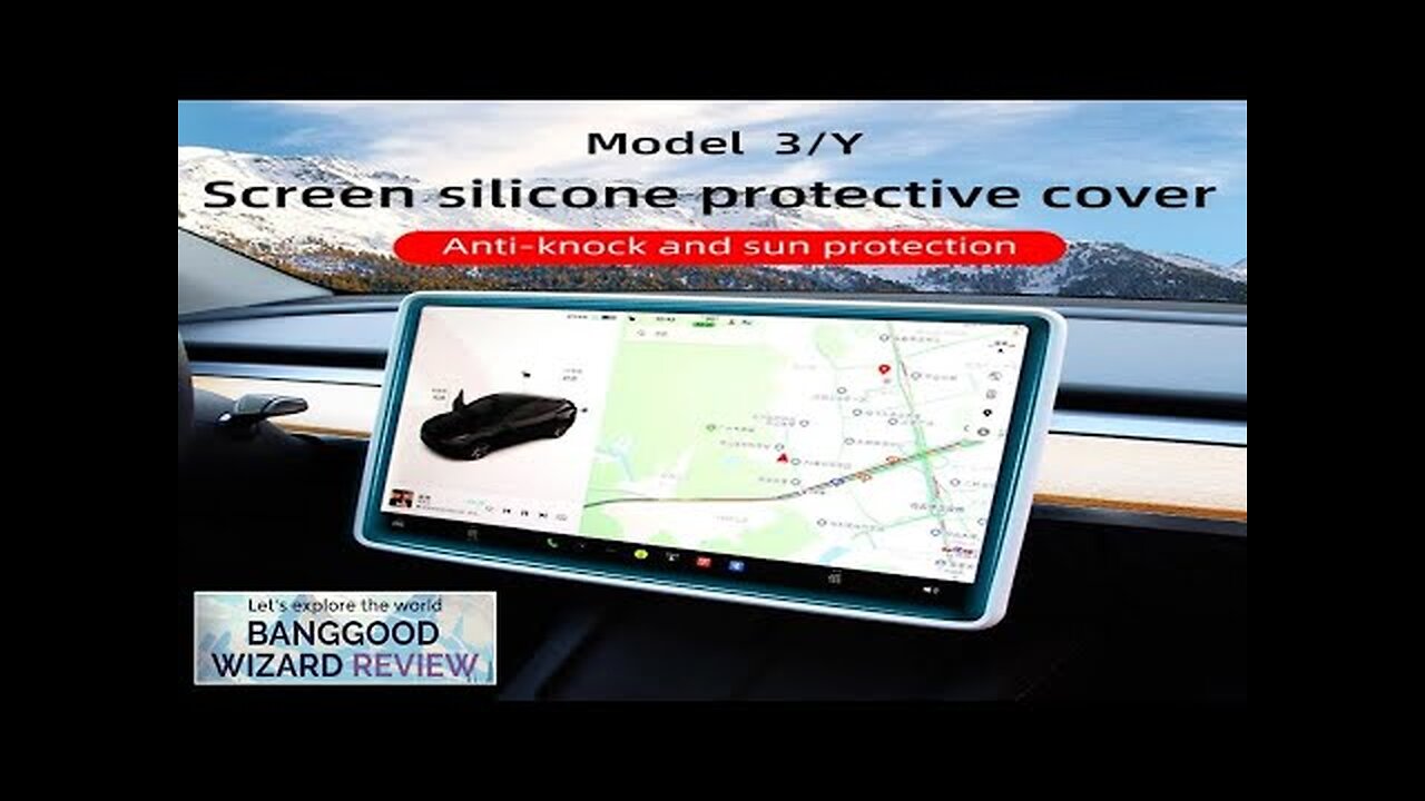 Central Control Screen Protector Film Silicone Frame Body Edge Cover for Tesla Review