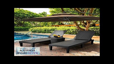 Outdoor Lounge Chairs with Adjustable Backrest Sturdy Easy Assembly & Waterproof，265lbs Review