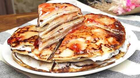 [REAL TIME] Full Process: Paper-Thin Crepes With Sweet Cheese Filling | ASMR No Talking