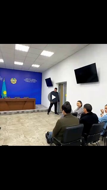 A teacher surprised the cleaner he called to the classroom with his students