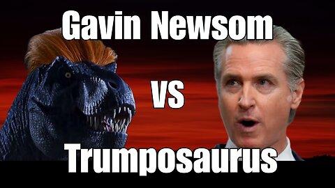 Donald Trump is a T-rex, Newsom Attacks Donald Trump at Davos