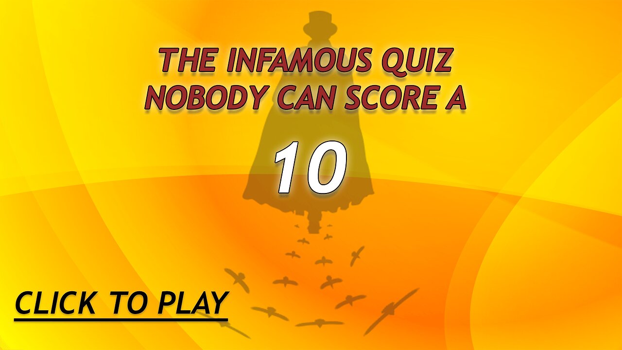 Infamous Knowledge Quiz