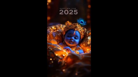 The Lord Krishna wish you happy new year 2025