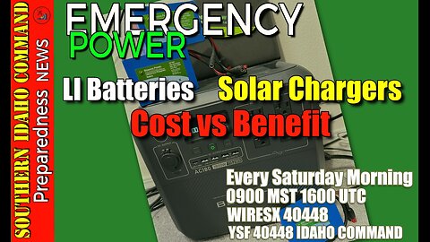 Emergency Power - Solar Chargers, Batteries & Generators