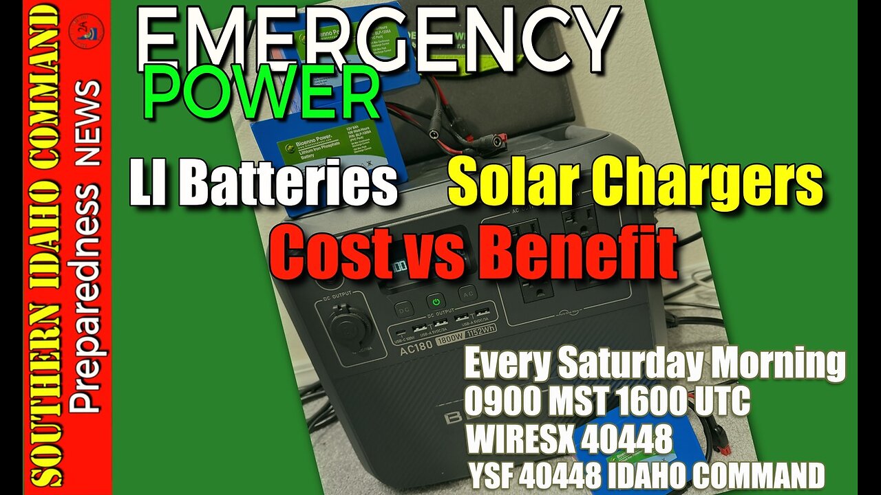 Emergency Power - Solar Chargers, Batteries & Generators