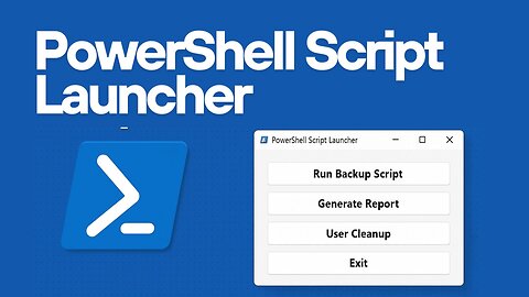 PowerShell Script Launcher GUI – Run Multiple Scripts from One Interface