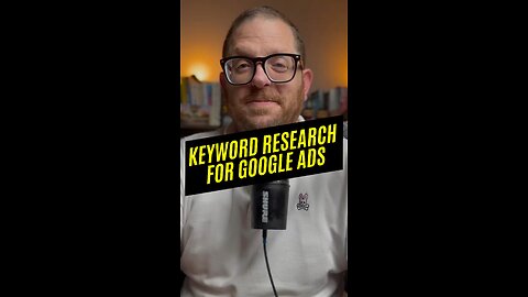 Keyword research using the Keyword Planner tool in Google Ads.
