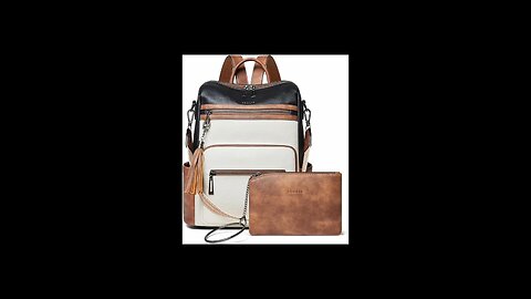 Shrrie Backpack Purse For Women Leather Backpack