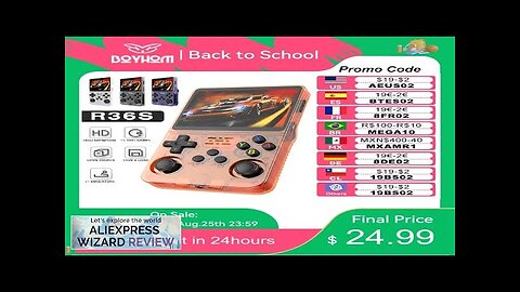 R36S Retro Handheld Video Game Console Linux System 3.5 Inch IPS Screen Review