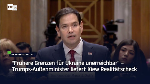 "Frühere Grenzen für Ukraine unerreichbar" – Trumps-Außenminister liefert Kiew Realitätscheck