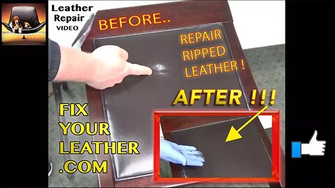 Repair Ripped Leather - Leather Repair Video *****