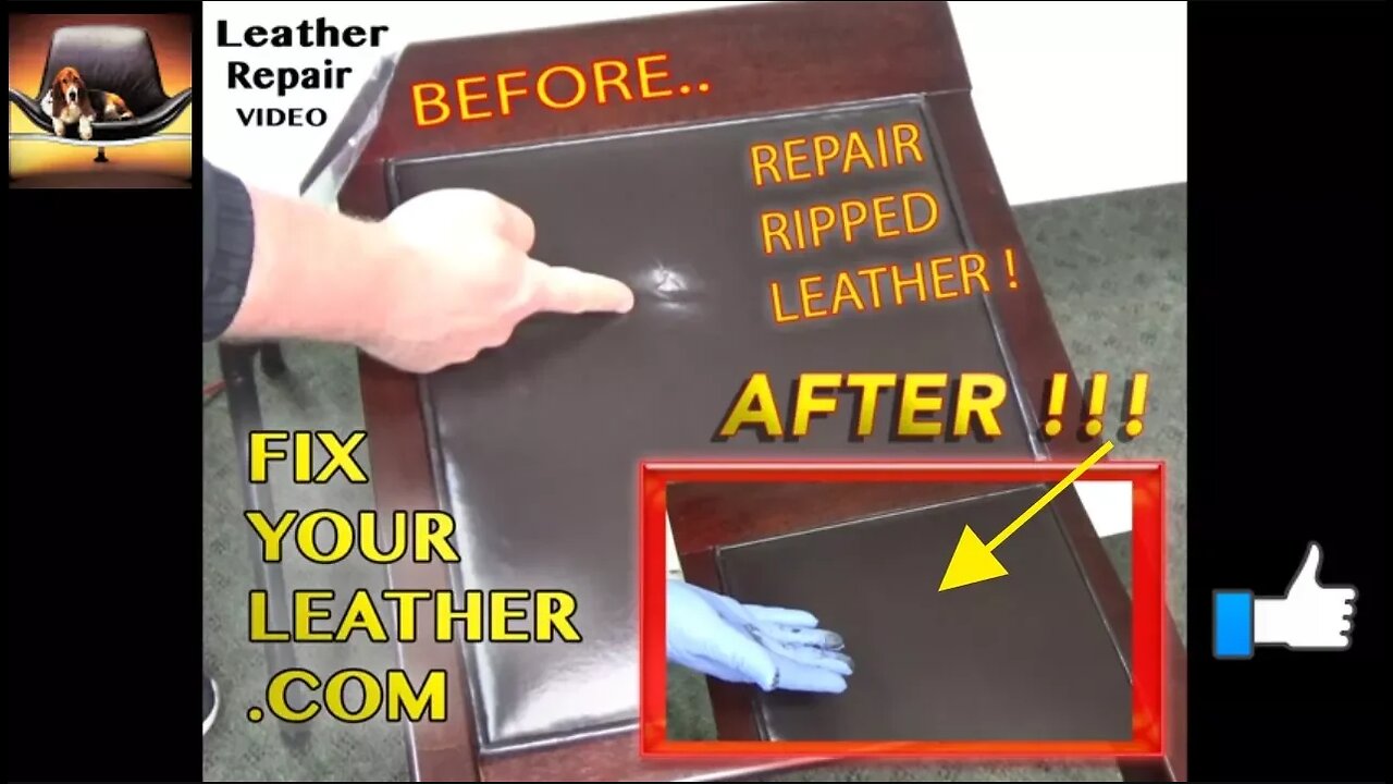 Repair Ripped Leather - Leather Repair Video *****