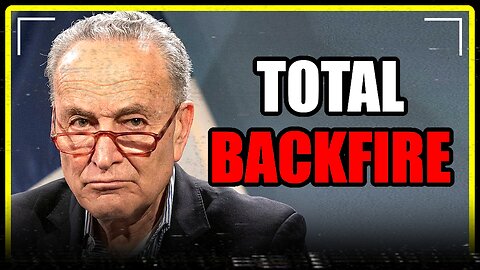 🔴Schumer just made a BIG MISTAKE.🔴