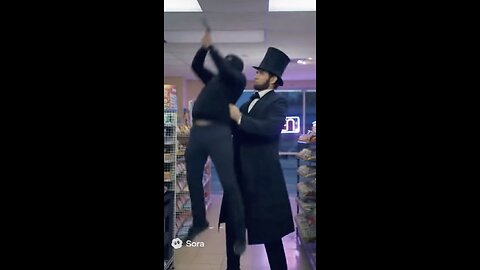Abe Lincoln is BACK to STOP CRIME 😂