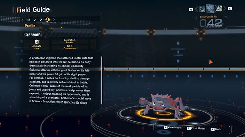 crabmon all digivolution/de-digivolution/profile Digimon Story Time Stranger