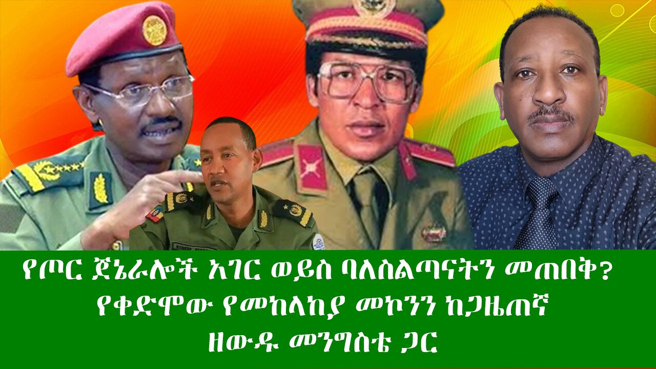 የጦር ጀኔራሎች አገር ወይስ ባለስልጣናትን መጠበቅ? የቀድሞው የመከላከያ መኮንን ከጋዜጠኛ ዘውዱ መንግስቴ ጋር