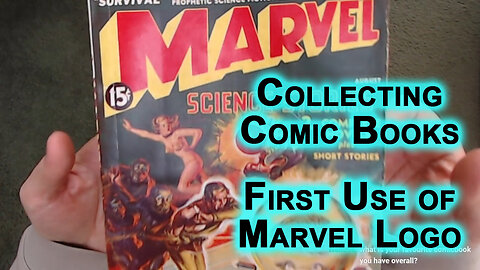 Collecting Comic Books: First Marvel Logo, Marvel Science Stories Vol. 1 #1, 1938, Postal Pub [ASMR]