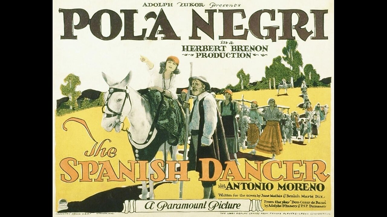 "The Spanish Dancer" (1923) Pola Negri & Wallace Beery [HD/MUTE]