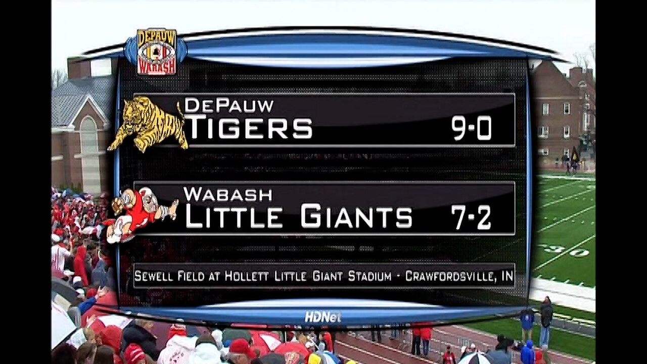 November 13, 2010 - 'Monon Bell Memory' : DePauw vs. Wabash