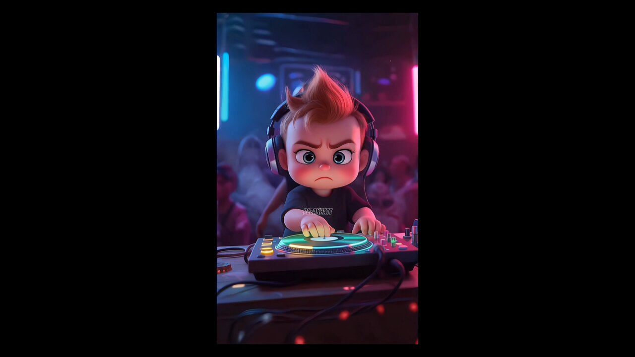 This kid takes DJ-ing VERY seriously