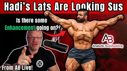 What's going on with Hadi Choopan's lats?