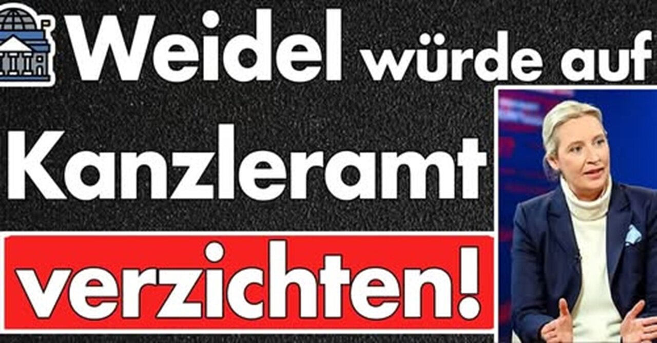 Wahre Größe! Dafür würde Alice Weidel auf die Kanzlerschaft verzichten: Zuerst das Land!