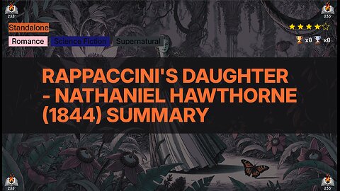 Rappaccini's Daughter - Nathaniel Hawthorne (1844) Summary