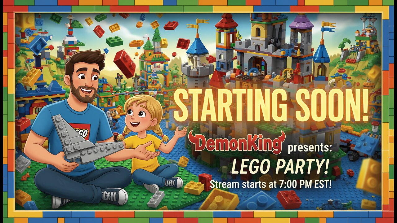 DEMONKING LEGO PARTY! Dad & Daughter Build Chaos! NEW Alerts & Ground Control Test! 🚀