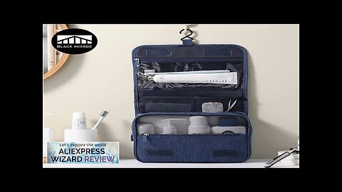 Portable Toiletry Washbag with Hanging Hook Waterproof Women Bathroom Cosmetic Storage Bag Review