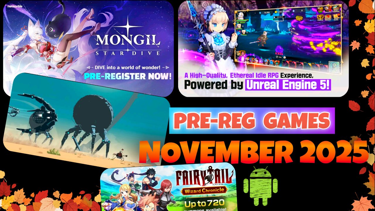Upcoming Google Play Mobile Games NOVEMBER 2025!