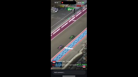 F1 Qatar Gasly Crashes Hulkenberg Out of Race #f1 #crash #motorsport #autoracing