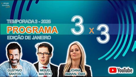 🎙️​| 𝗣𝗥𝗢𝗚𝗥𝗔𝗠𝗔 𝟯𝘅𝟯 - Temporada 3 - Edição de Janeiro (23/01/2025)