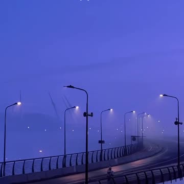 Foggy Krestovsky Island in Saint-Petersburg