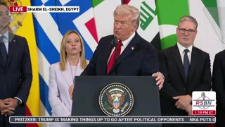 WATCH: President Trump Delivers Remarks at the 'Peace in the Middle East' Event - 10/13/25