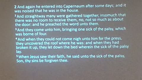 Lessons from the Gospel of Mark (Mark 2) 12/7/25