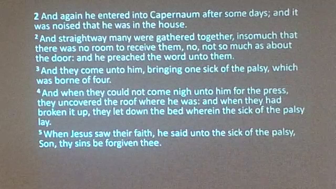 Lessons from the Gospel of Mark (Mark 2) 12/7/25