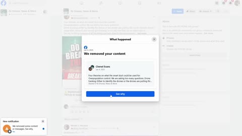 Did you know facebook does not allow spam (about fog theories) on their site?