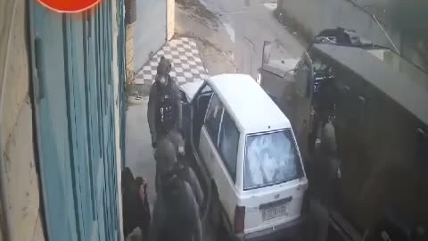 CCTV footage shows Israeli soldiers brutally beating and detaining a group of Palestinians