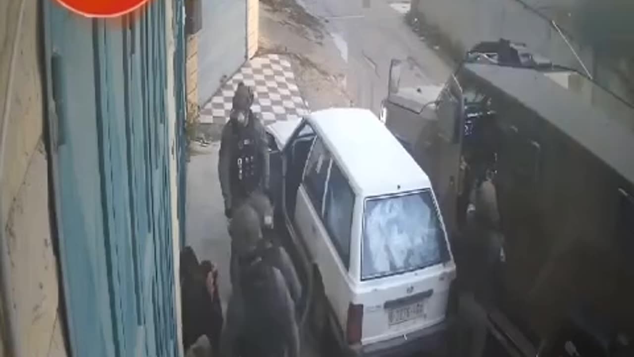 CCTV footage shows Israeli soldiers brutally beating and detaining a group of Palestinians