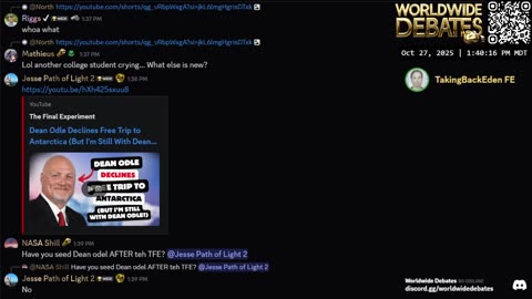 0134 WIDESTREAM - Worldwide Debates - YouTube/Twitch/Rumble