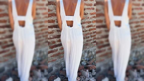 Full Size Button-Front Wide Leg Jumpsuit