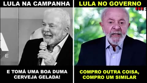 Lula na campanha. Lula no governo. Pois é... sem ajuda da USAID fica difícil "eleger" uma pessoa tão canalha assim.