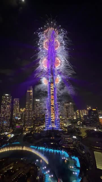 NEW YEAR 2026: Dubai's Burj Khalifa lights up with stunning fireworks