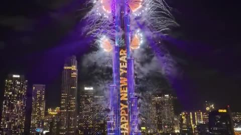 NEW YEAR 2026: Dubai's Burj Khalifa lights up with stunning fireworks