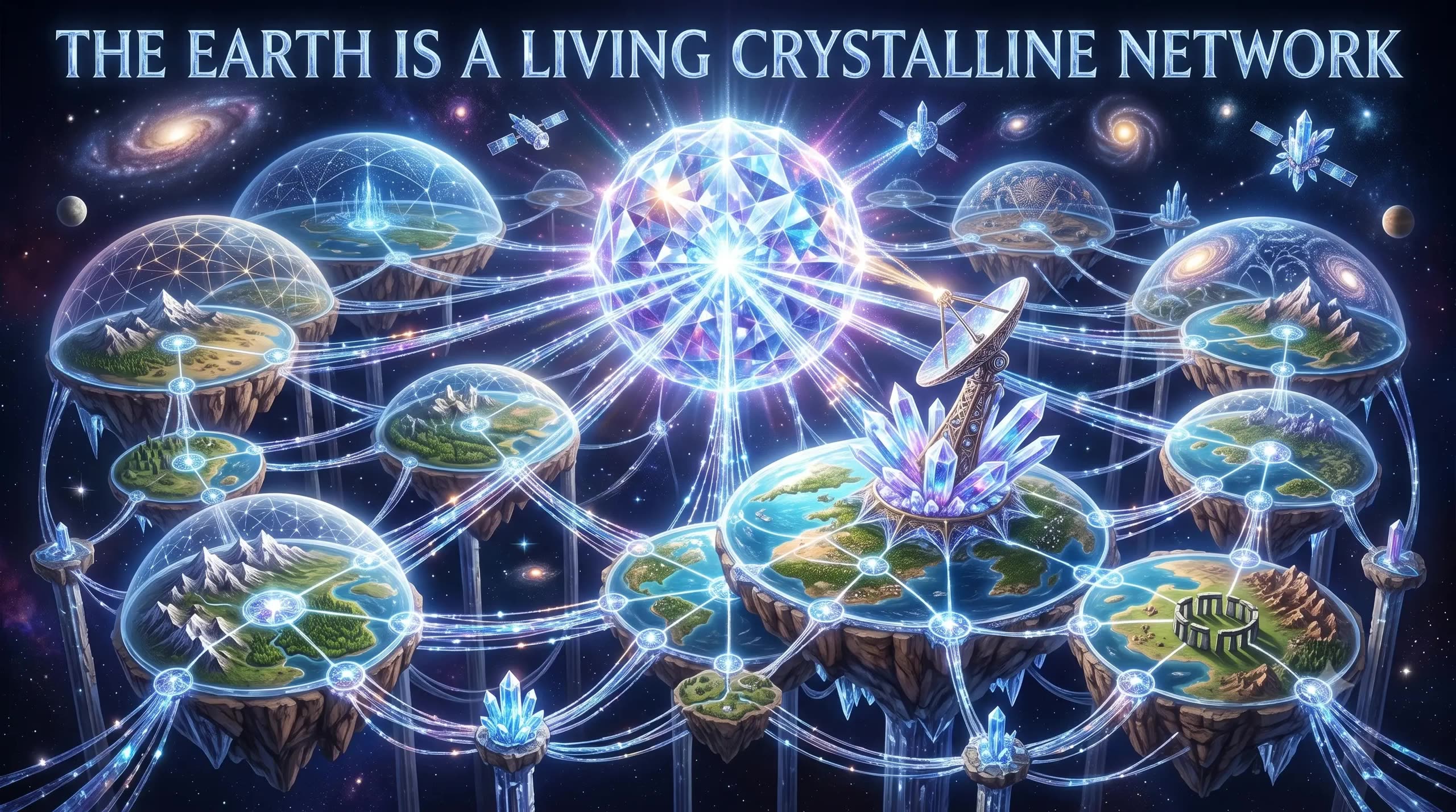 The Earth Is a Living Crystalline Network