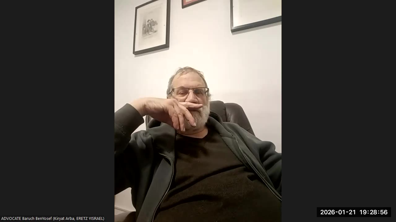 R&B Monthly Seminar: R&B Law Fellowship (Episode #34 -- Wednesday, January 21st, 2026). ChairMAN: ADVOCATE Baruch Ben Yosef (Kiryat Arba, ERETZ YISRAEL/Land Of Israel)