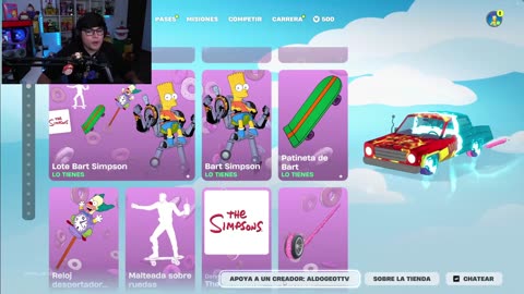 UN POCO DE FORTNITE DE LOS SIMPSON PARA CALENTAR