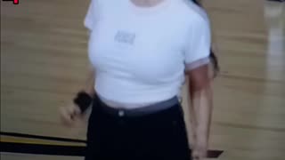 Asian knockers bounce in white shirt