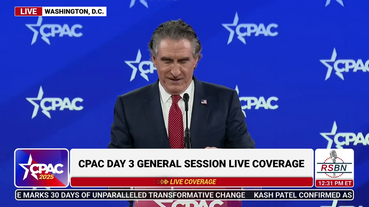 FULL SPEECH: Secretary Doug Burgum Delivers Remarks at CPAC 2025 - 2/22/25